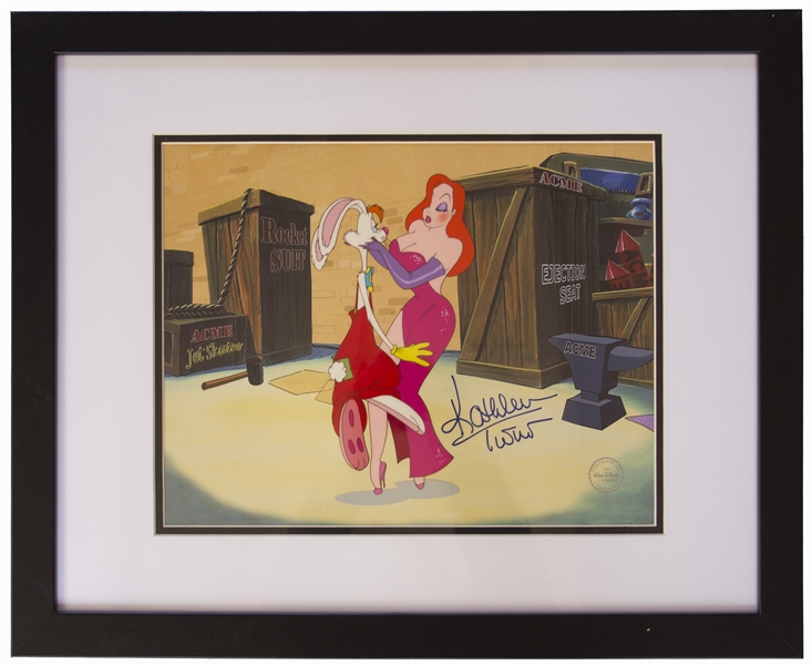Disney Limited Edition Sericel From the 1988 Film ''Who Framed Roger Rabbit'' -- Signed by Kathleen Turner Who Voiced the Character Jessica Rabbit -- With Disney & Beckett COAs